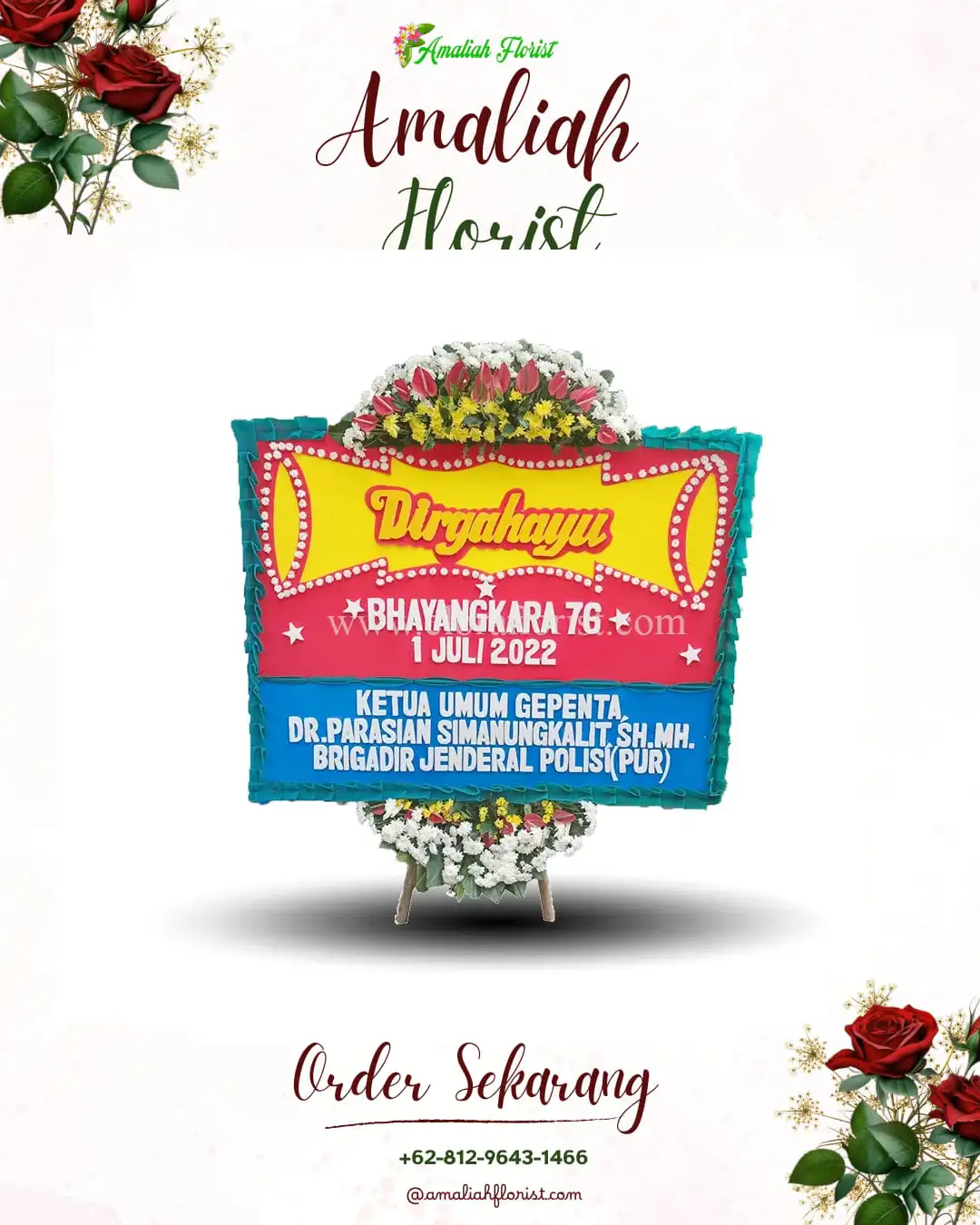 Papan Bunga HUT Ulang Tahun Buol